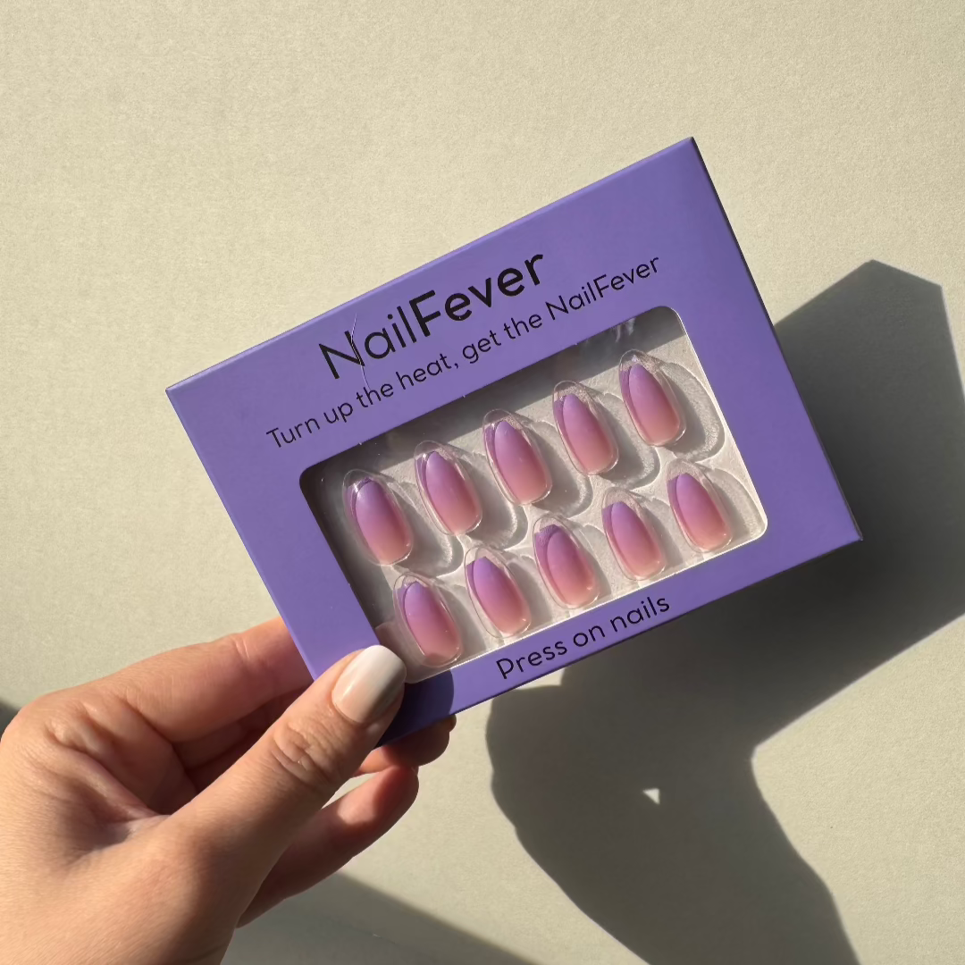 Purple Ombre Coffin løsnegler