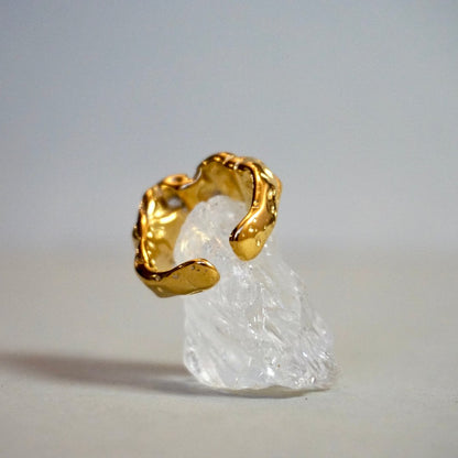 Rocky Gold - adjustable ring