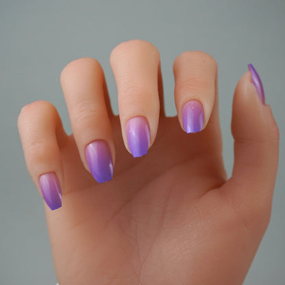 purple ombre løsnegler 