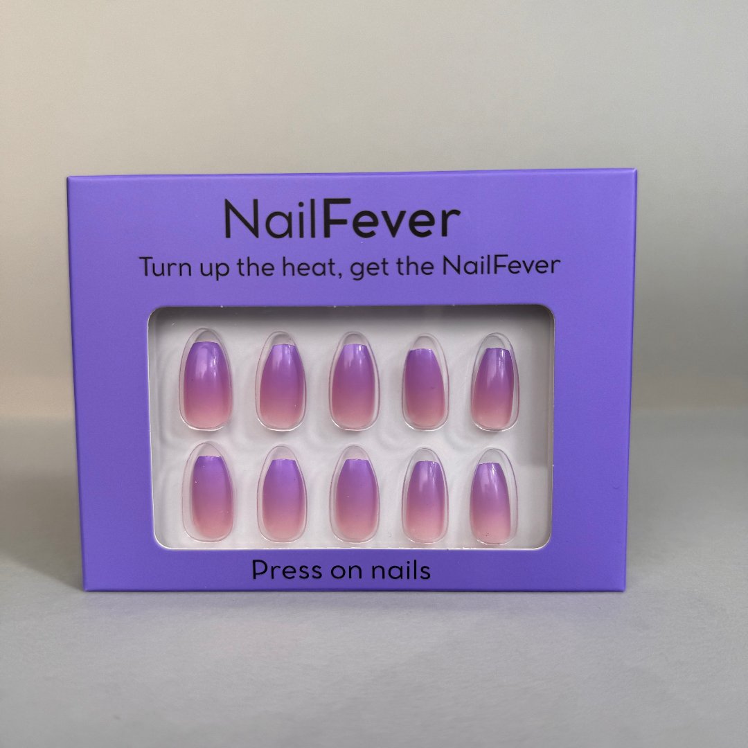 Purple Ombre Coffin løsnegler 