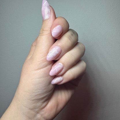 Pink Marble Almond løsnegler 