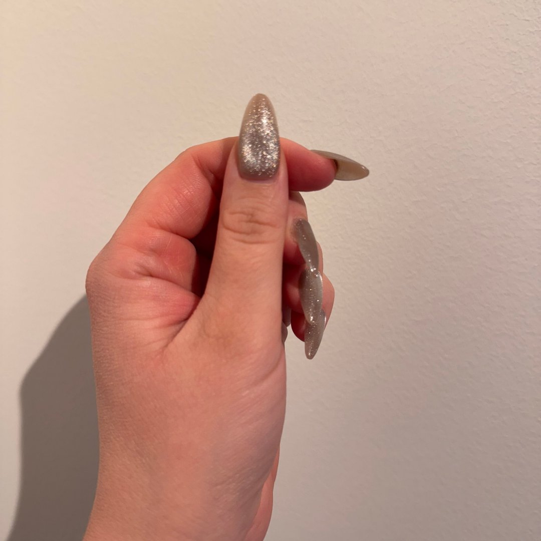 Champagne Glaze Almond Long løsnegler