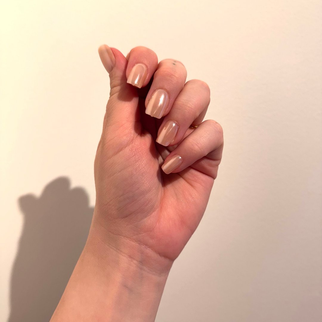 Nude- Pink Shimmer Short Beauty løsnegler 